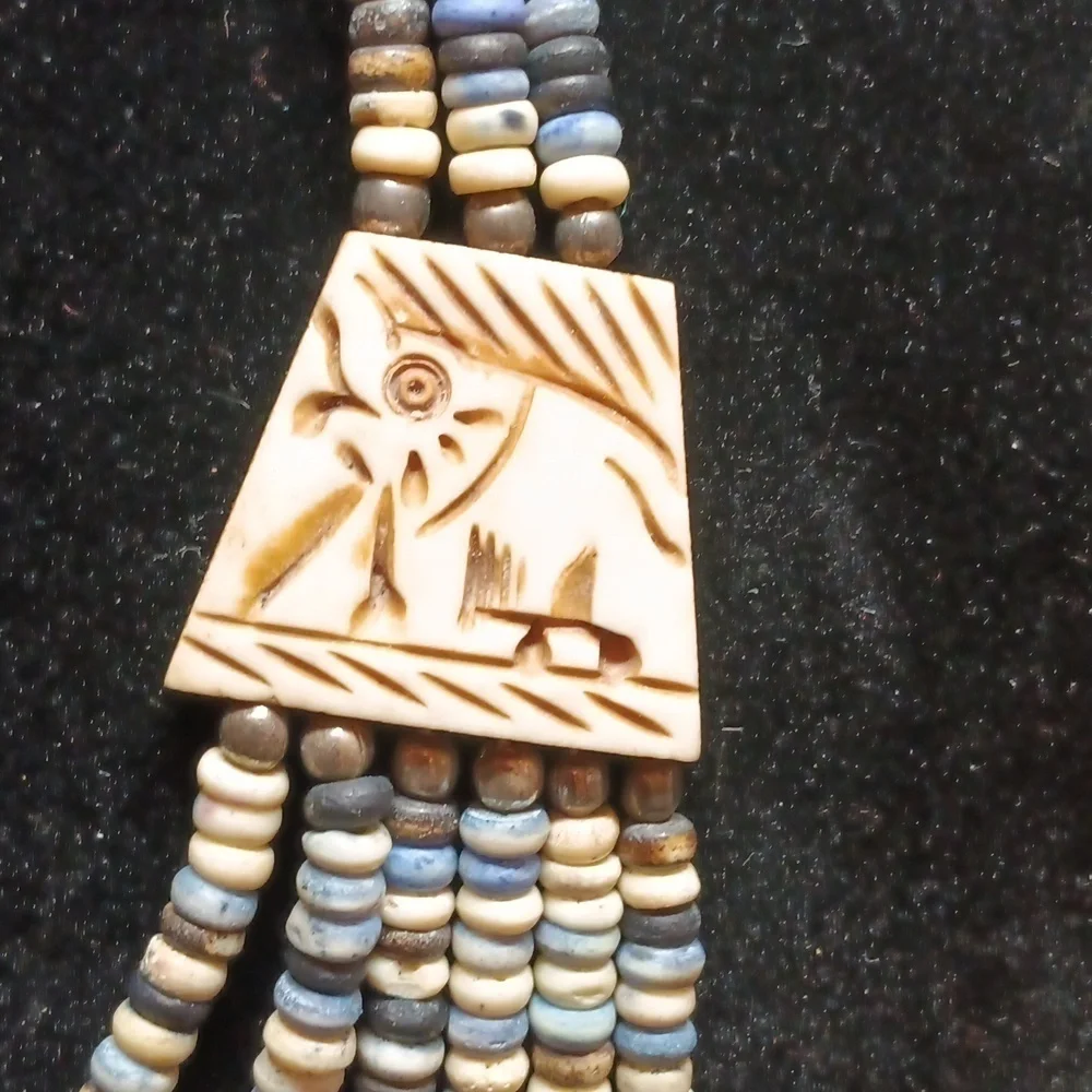 N/A beaded faux